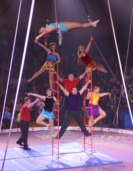 Performers at the Triton Troupers Circus